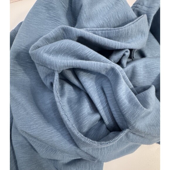 LL Bean Rocky Coast Slub Knit Split Neck Dress, NWT, Blue, Size MEDIUM - Picture 9 of 9